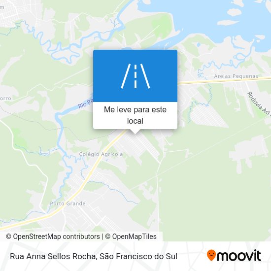 Rua Anna Sellos Rocha mapa