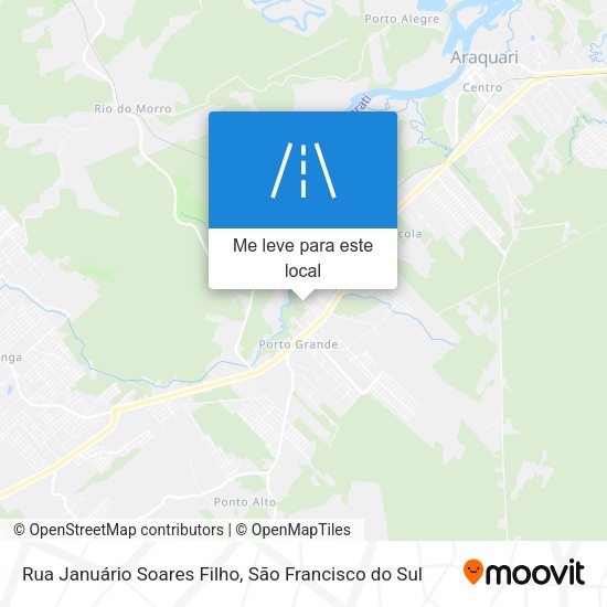 Rua Januário Soares Filho mapa