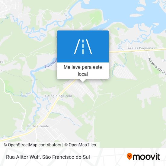 Rua Alitor Wulf mapa