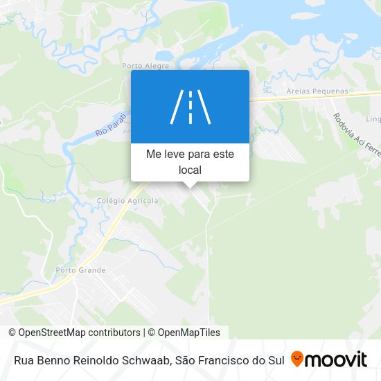 Rua Benno Reinoldo Schwaab mapa