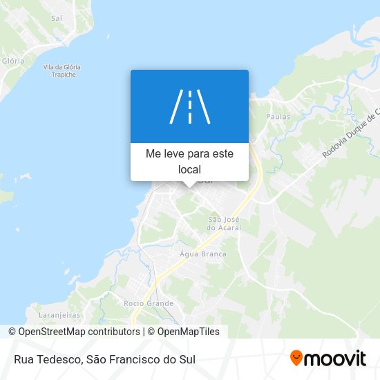 Rua Tedesco mapa