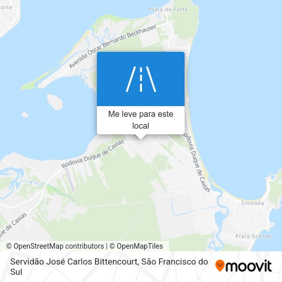 Servidão José Carlos Bittencourt mapa