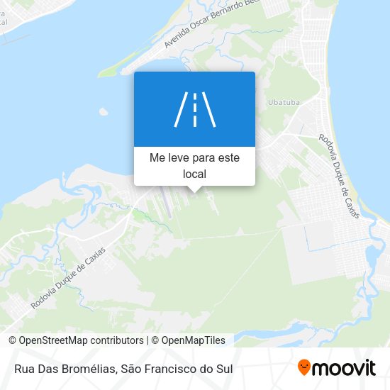 Rua Das Bromélias mapa