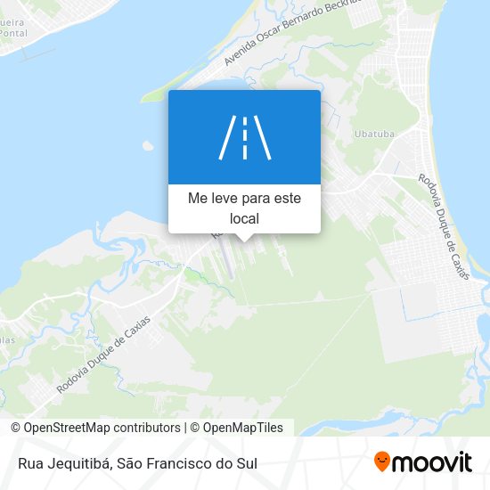Rua Jequitibá mapa