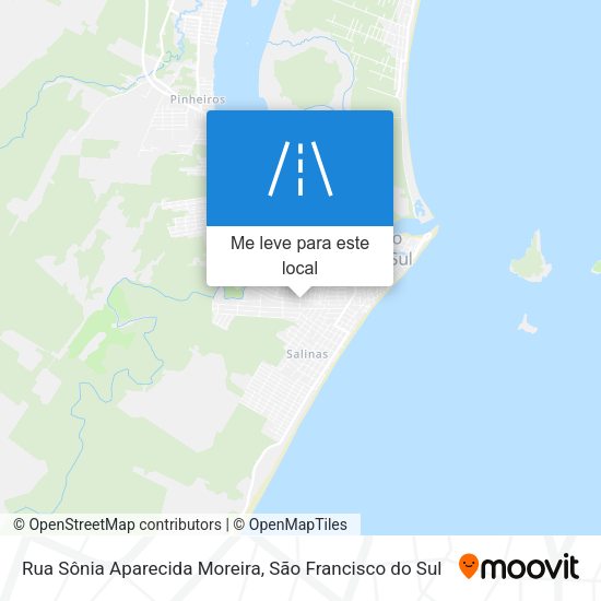 Rua Sônia Aparecida Moreira mapa