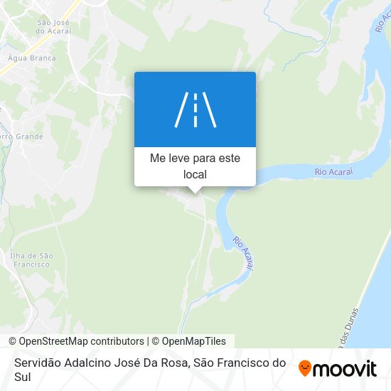 Servidão Adalcino José Da Rosa mapa