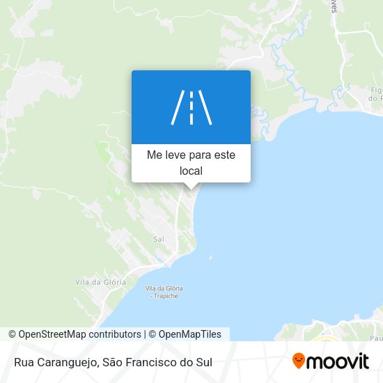 Rua Caranguejo mapa