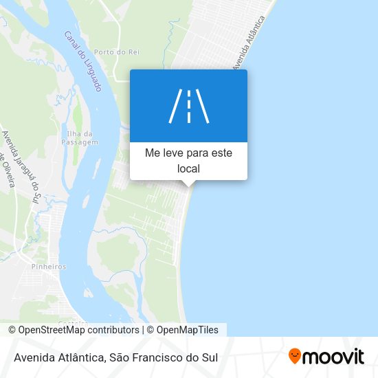 Avenida Atlântica mapa