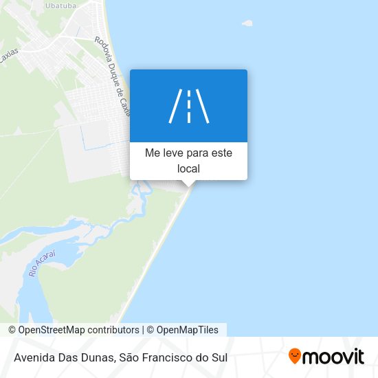 Avenida Das Dunas mapa