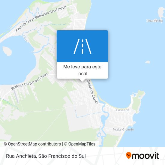 Rua Anchieta mapa