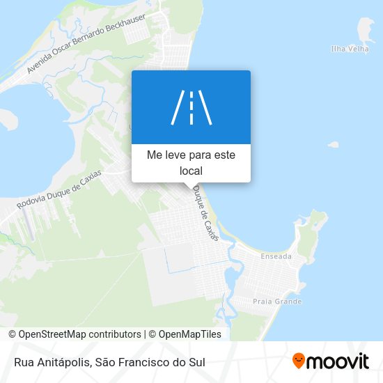 Rua Anitápolis mapa