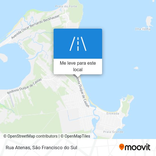 Rua Atenas mapa