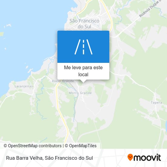 Rua Barra Velha mapa