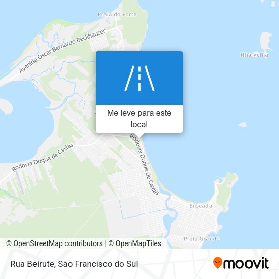 Rua Beirute mapa