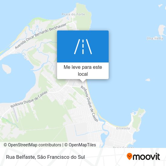 Rua Belfaste mapa