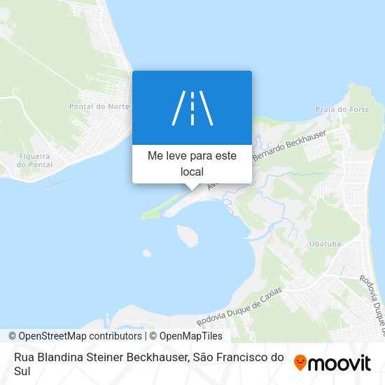 Rua Blandina Steiner Beckhauser mapa