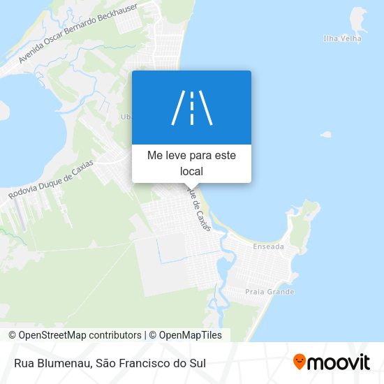 Rua Blumenau mapa