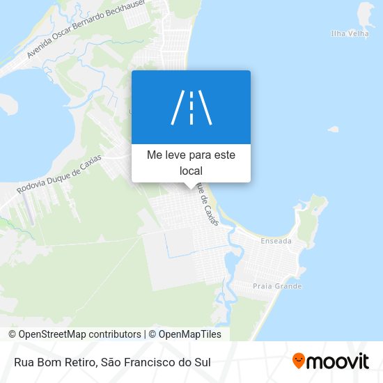 Rua Bom Retiro mapa