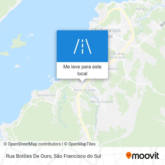 Rua Botões De Ouro mapa