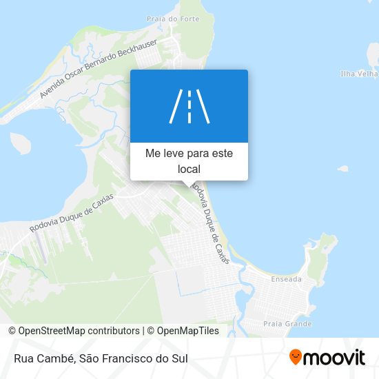 Rua Cambé mapa