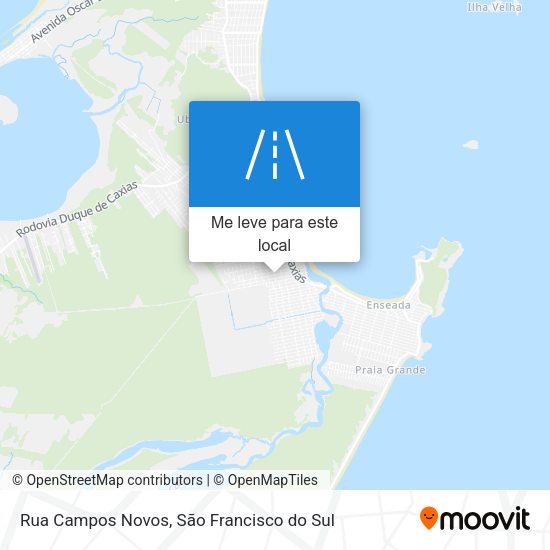 Rua Campos Novos mapa