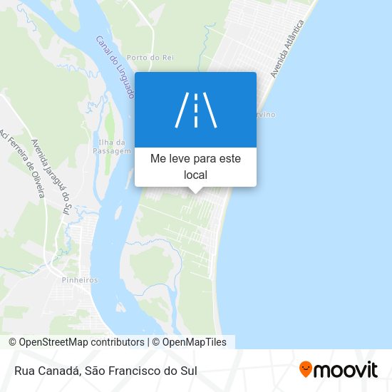 Rua Canadá mapa