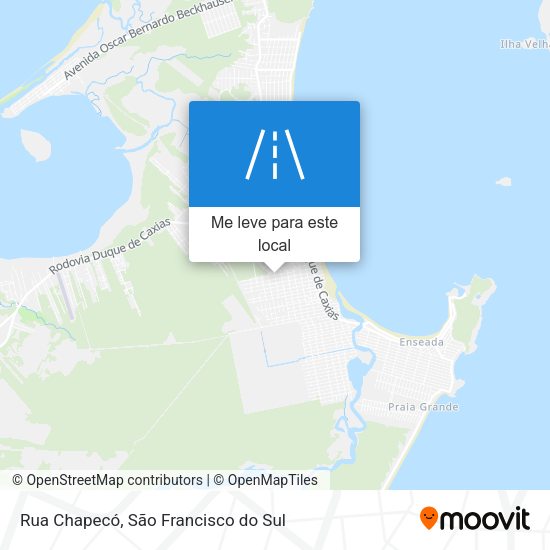 Rua Chapecó mapa
