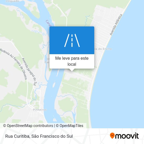 Rua Curitiba mapa