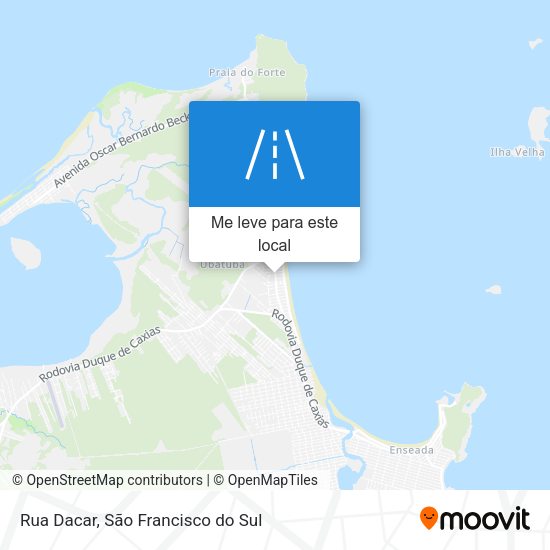 Rua Dacar mapa