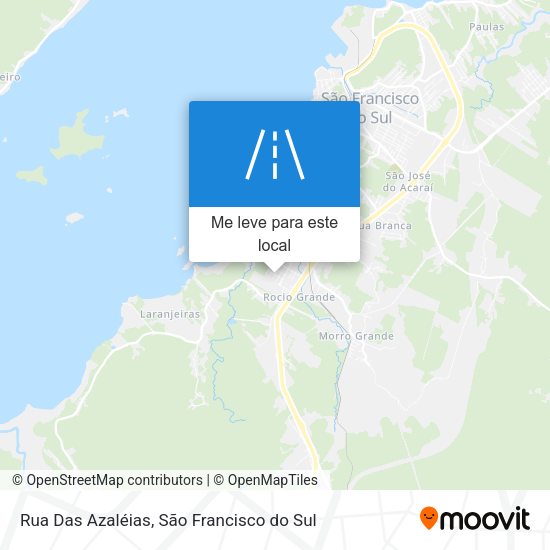 Rua Das Azaléias mapa