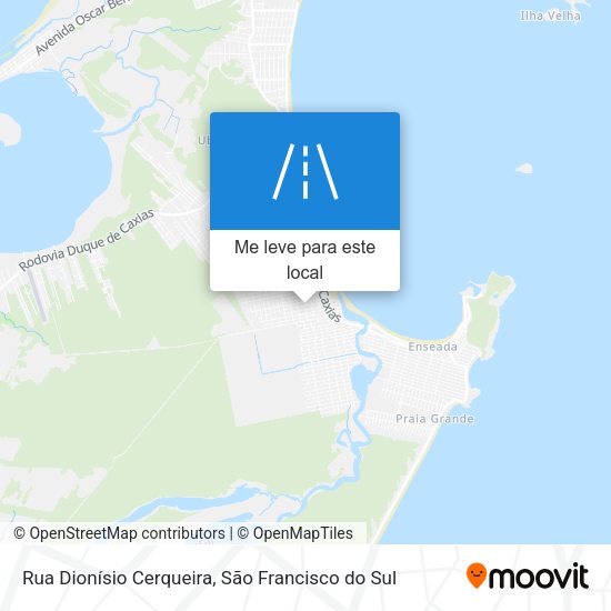 Rua Dionísio Cerqueira mapa