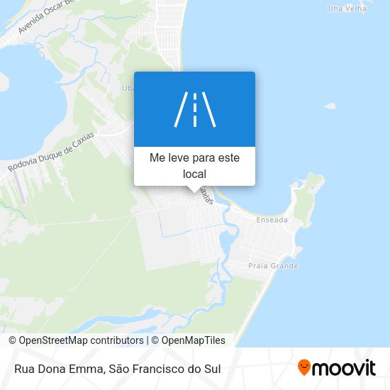 Rua Dona Emma mapa