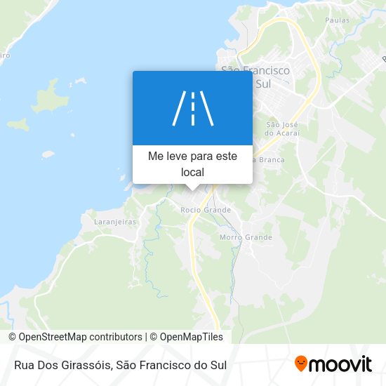 Rua Dos Girassóis mapa