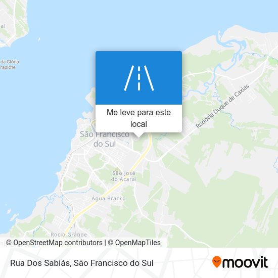 Rua Dos Sabiás mapa