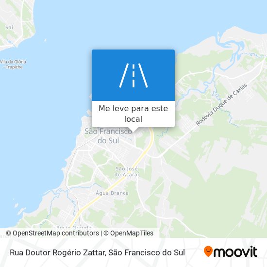 Rua Doutor Rogério Zattar mapa