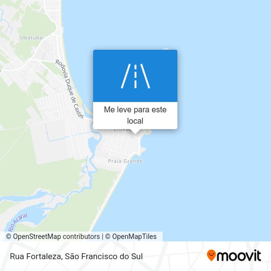 Rua Fortaleza mapa