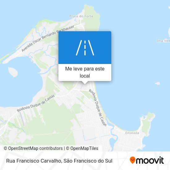 Rua Francisco Carvalho mapa