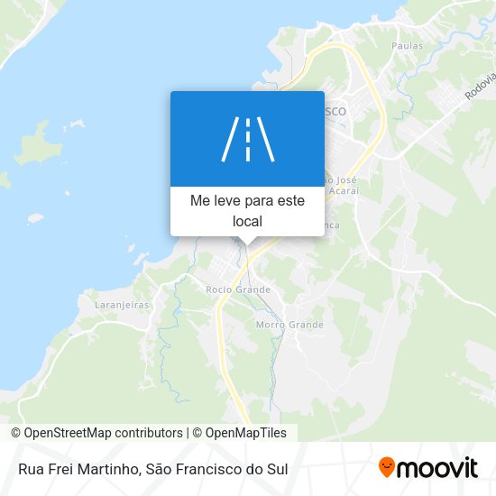 Rua Frei Martinho mapa