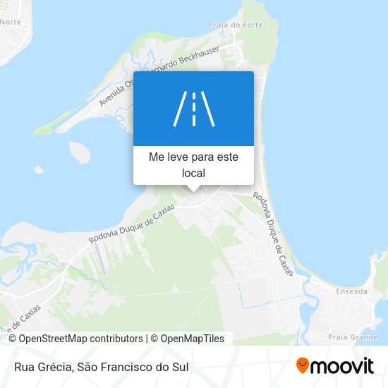 Rua Grécia mapa