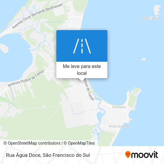 Rua Água Doce mapa