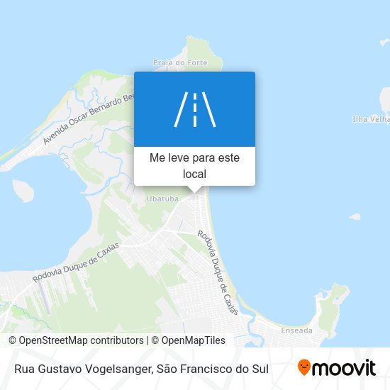 Rua Gustavo Vogelsanger mapa