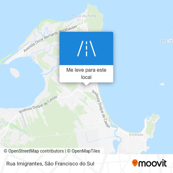 Rua Imigrantes mapa