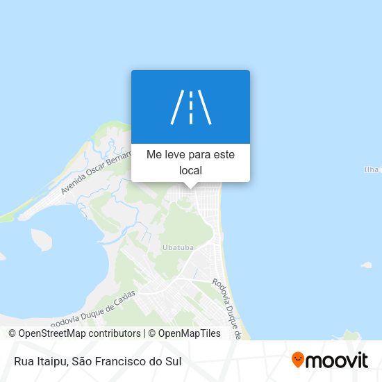 Rua Itaipu mapa