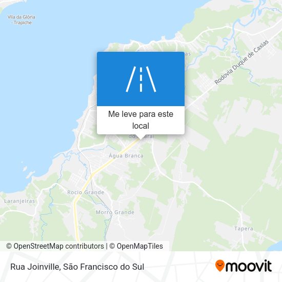 Rua Joinville mapa