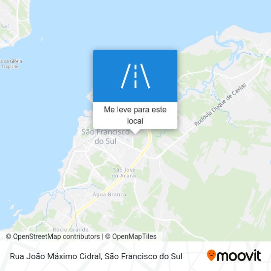 Rua João Máximo Cidral mapa