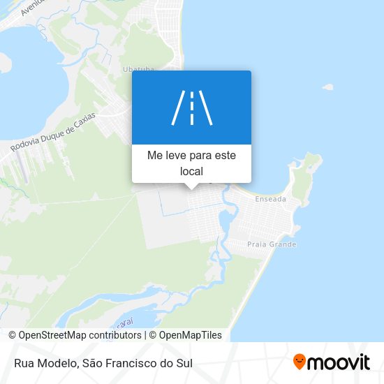 Rua Modelo mapa