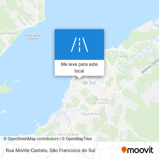 Rua Monte Castelo mapa