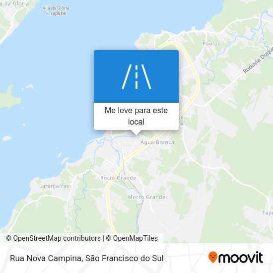 Rua Nova Campina mapa