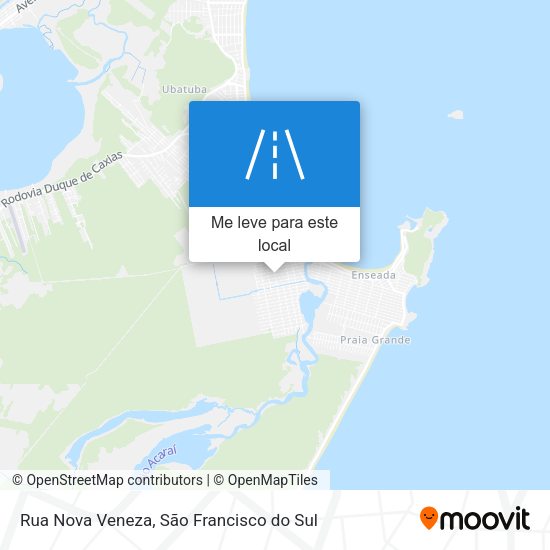 Rua Nova Veneza mapa