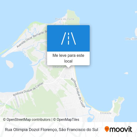Rua Olímpia Dozol Florenço mapa